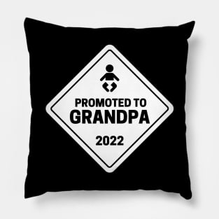 Promoted to Grandpa Baby Announcement Pillow