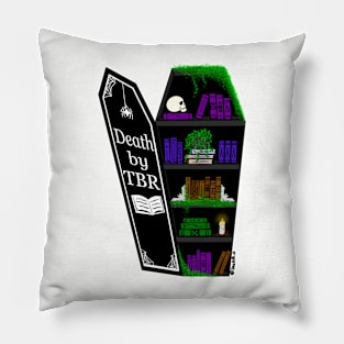 Tbr book shelf Pillow