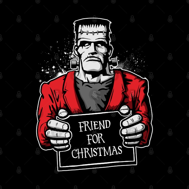 Frankenstein Monster Friend For Christmas by Grandeduc