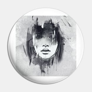 Women - grunge style Pin