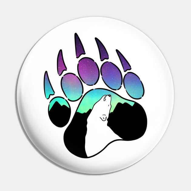 Polar Bear Paw Pin by ImaginativeWild