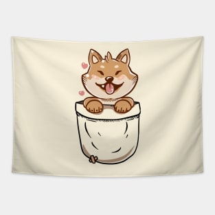 Pocket Shiba Inu Tapestry