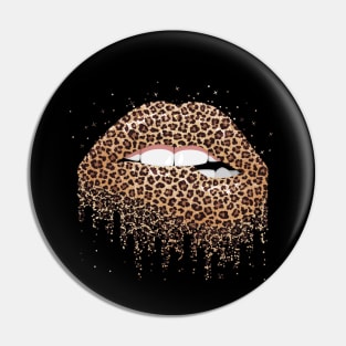 Leopard Lips Pin