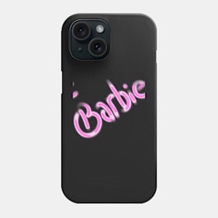 Barbie movie 2023 Margot Robbie Barbie as Barbie graphic illustration design by ironpalette Phone Case