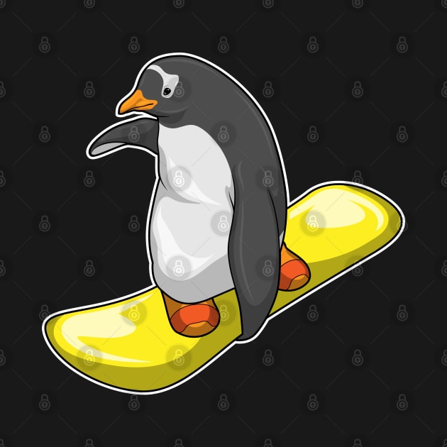 Penguin Snowboard Winter sports by Markus Schnabel