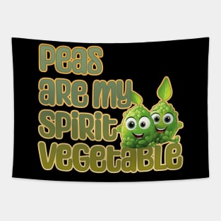 Peas are my Spirit Vegetable Tapestry