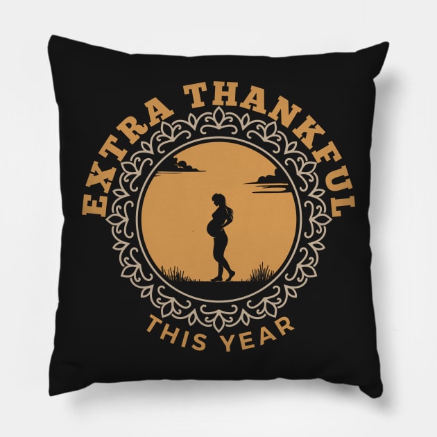 Extra Thankful This Year Pillow by dudelinart