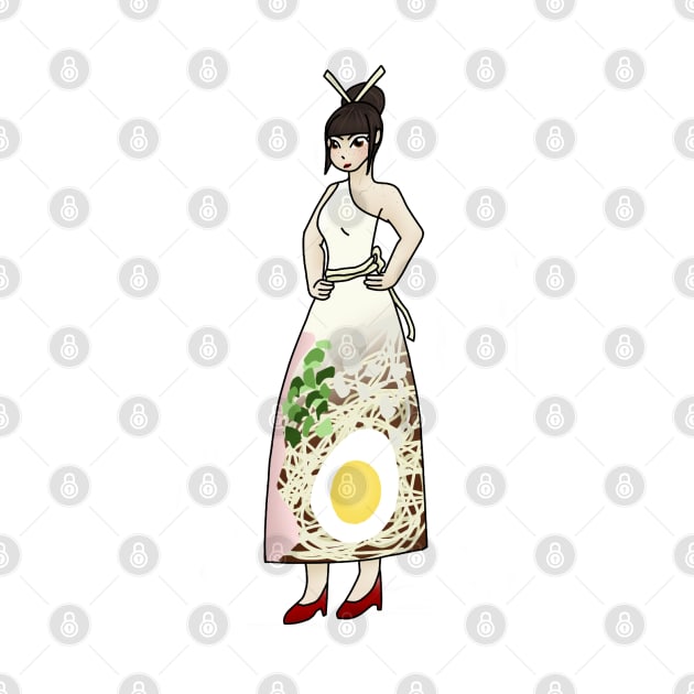 Ramen girl dress design by ceolsonart