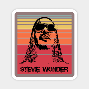 Retro Stevie Wonder Magnet