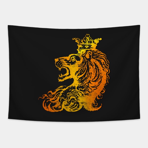 Lion King - Lion with Crown Tapestry by ddtk