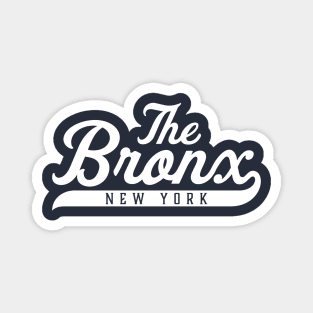 New York 'The Bronx' Pinstripe Baseball Script Fan T-Shirt Magnet