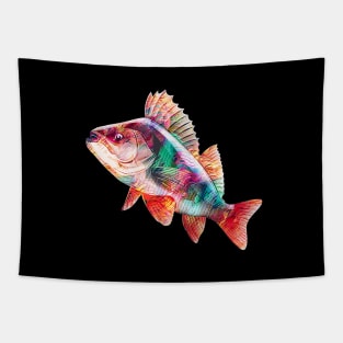 Colorful Cute Perch Fish Tapestry