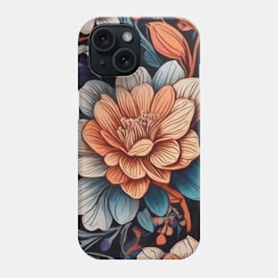 Multi Color Floral Pattern Phone Case