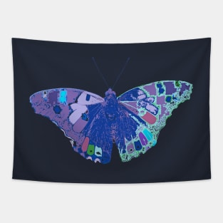 Kitschy Pop Art Butterfly Tapestry