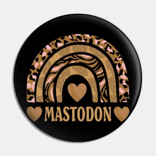 Mastodon Great Gift Classic Proud Name Christmas 70s 80s 90s Pin