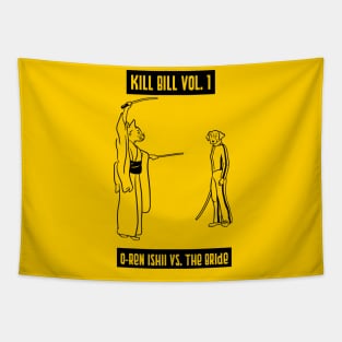 Kill Bill Cat vs. Dog Tapestry