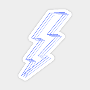 Lilac Purple Lightning Bolt Sticker Magnet