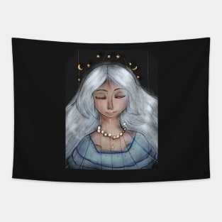 Moon Dream Woman Art Print And More Tapestry