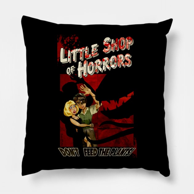 Little Shop of Horrors - pulp style Pillow by brodiehbrockie