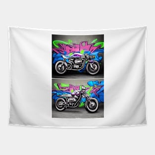 Graffiti Motorcycle 11 Tapestry