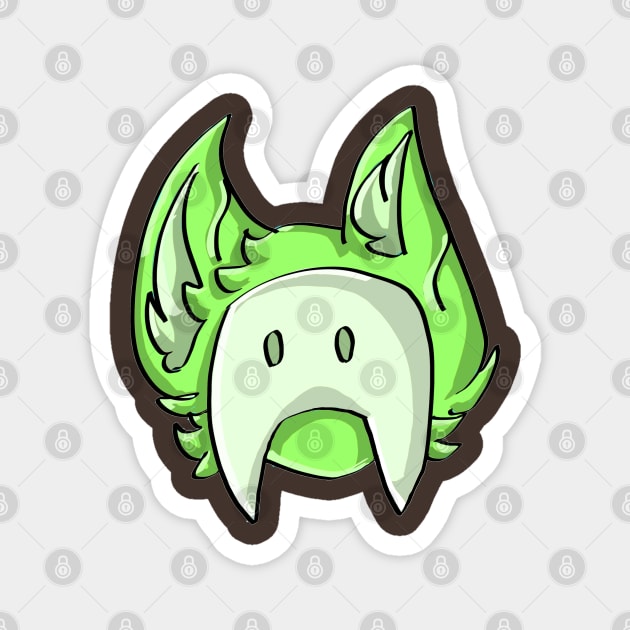 Lime Slime Pup Magnet by WillowTheCat-