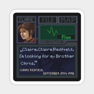 Resident Evil Pixel Art Magnet