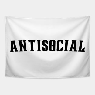 Antisocial. Antisocial Introvert Typography Design. Tapestry