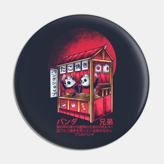 Takoyaki Panda Pin by secondsyndicate