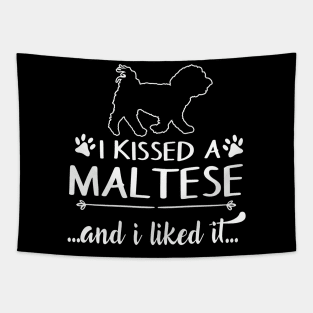 I Kissed A Maltese Tapestry