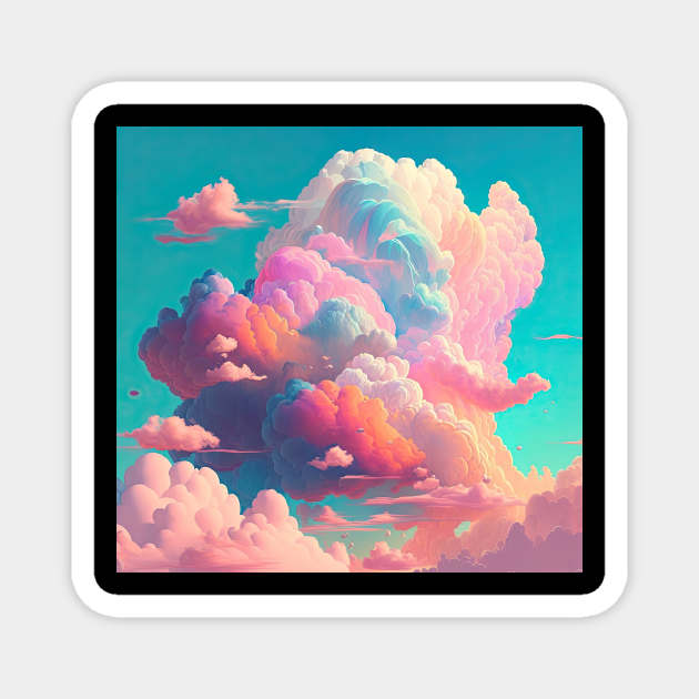 Pastel Clouds Magnet by The WYLD Tribe