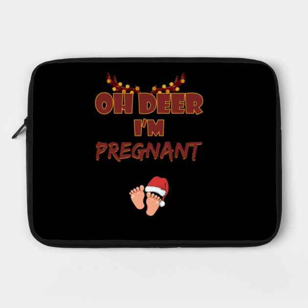 Oh Deer I'm Pregnant - Christmas Holiday Gift T Shirt