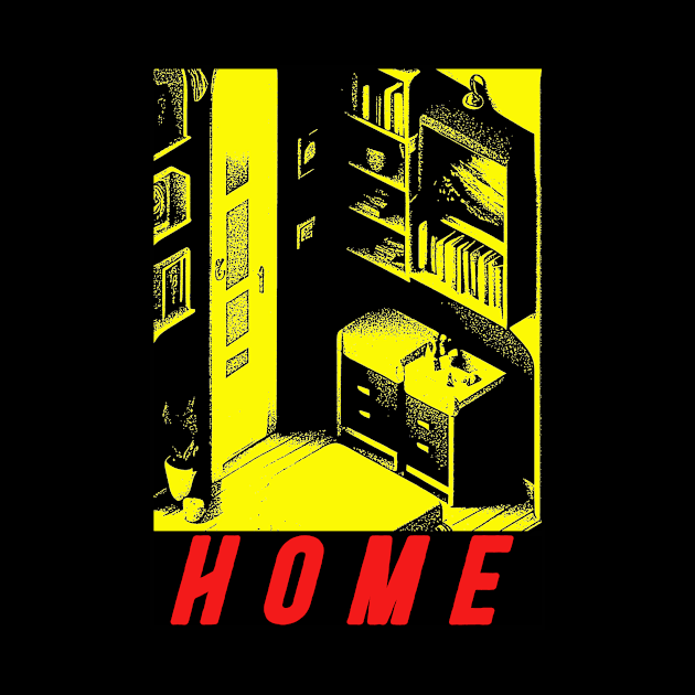 Home by yellowed