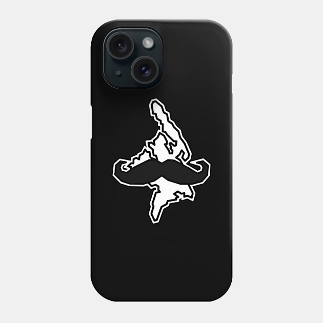 Cortes Island With A Fabulous Handlebar Moustache - Silly Mustache - Cortes Island Phone Case by City of Islands