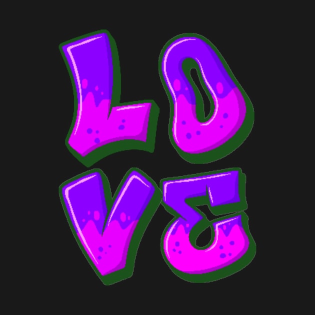 GRAFFITI STYLE LOVE SET DESIGN by The C.O.B. Store