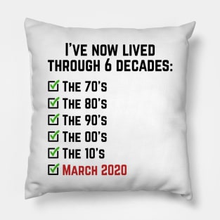 March 2020 Pillow