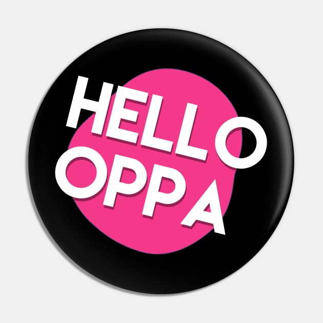 Hello oppa cute graphic Pin by ppandadesign