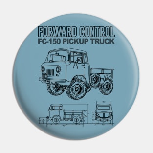 Jeep Forward Control FC-150 Blueprint Pin