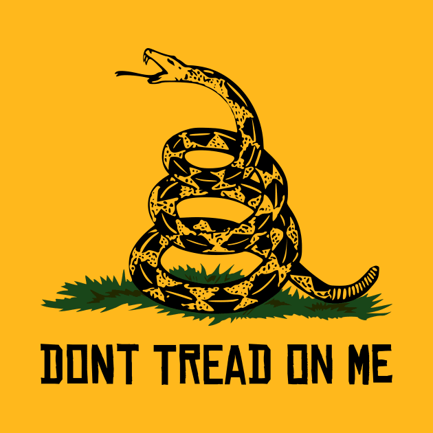 Libertarian gadsden flag dont tread on me by Juliano Pixel