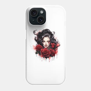 Gothic Roses Dracula Phone Case