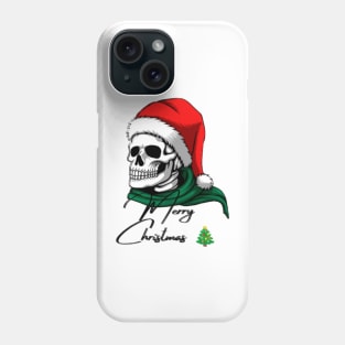 Merry Christmas skeleton Santa Phone Case