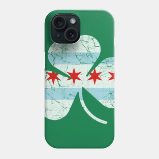 Chicago Flag Irish Shamrock St Patricks Day Phone Case