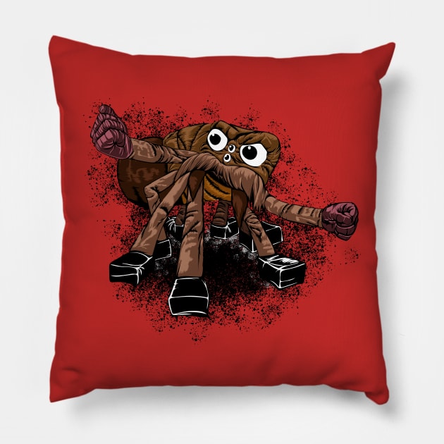 grassart presents, kwaku anansi Pillow by CampGrassArts