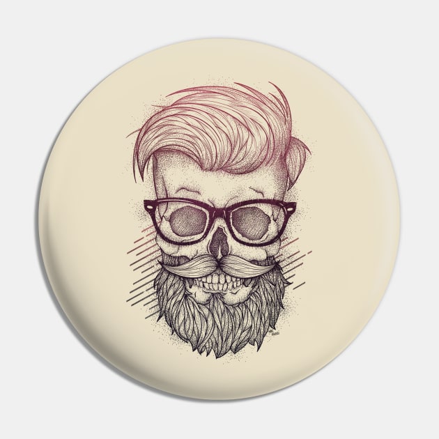 Hipster is Dead Pin by mikekoubou