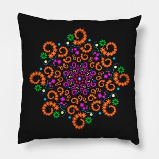 colorful floral pattern Pillow