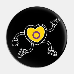 Pride Heart - Intersex Pin