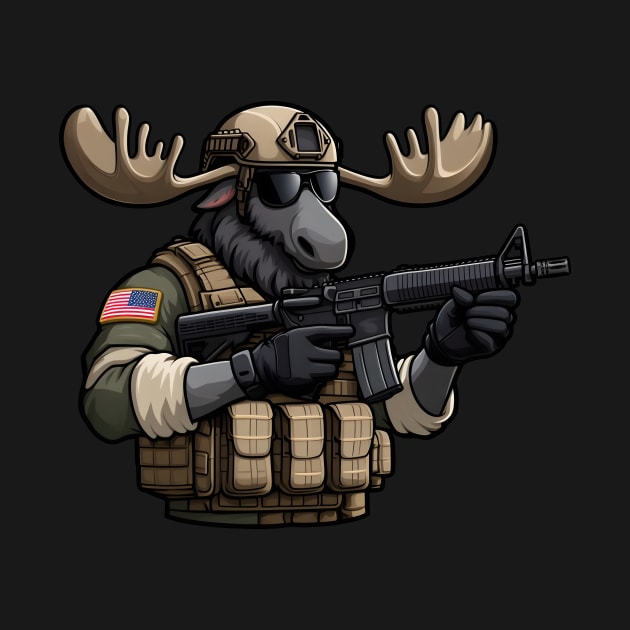 Tactical Moose by Rawlifegraphic