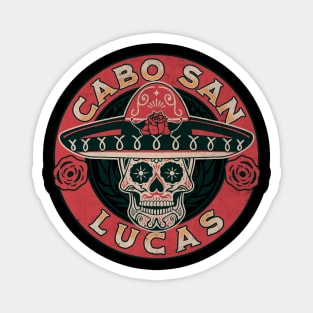 Cabo San Lucas Day of the Dead Sugar Skull Design Magnet