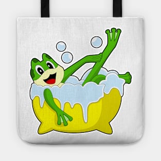 Frog Bathe Bathtub Tote