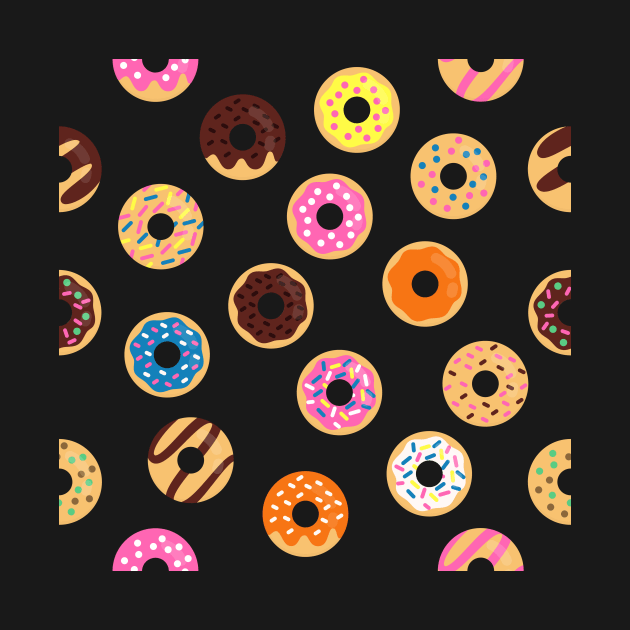 Doughnut Pattern Blue by Radradrad