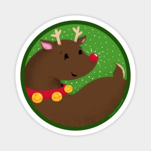 Rudolph the Red Nosed Reindeer Christmas Friends Magnet